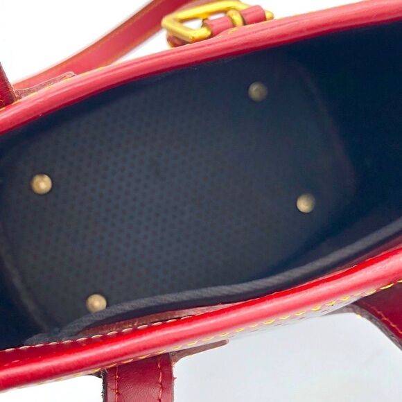 Perforated Leather Bucket Bag - Picture 10 of 12